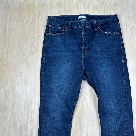 Good American Good Legs Skinny High Rise Stretch Casual Everyday Denim Jeans 16 - Picture 2 of 16